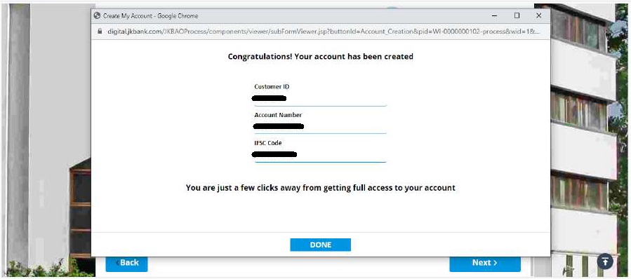 open account in jk bank online
